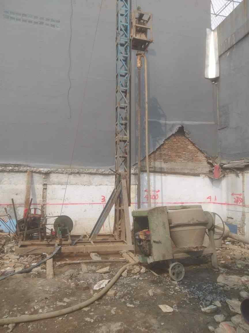 Jasa Strauss Pile manual untuk pondasi rumah tinggal