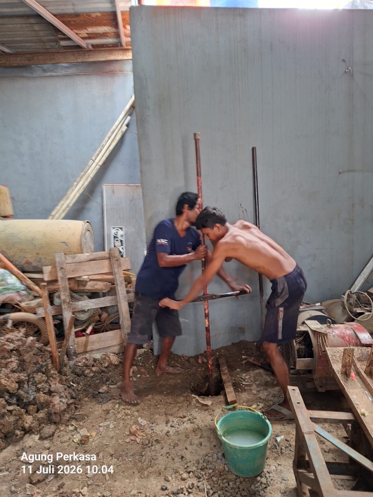 Jasa Strauss Pile manual untuk pondasi rumah tinggal